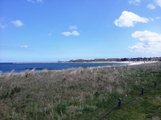 Blick am Strand von Glowe