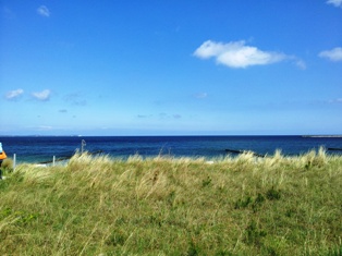 Blick am Strand von Glowe
